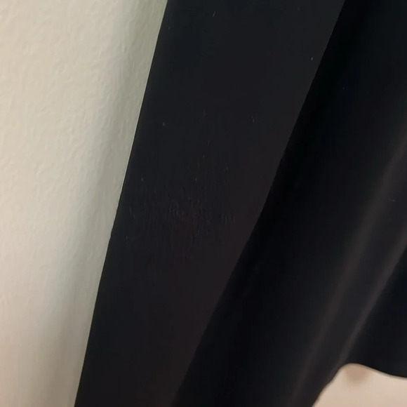 Frank Lyman Black Fluttered Ruffles Floral  sleeves cocktail Lycra dress Sz 8 - Picture 7 of 15